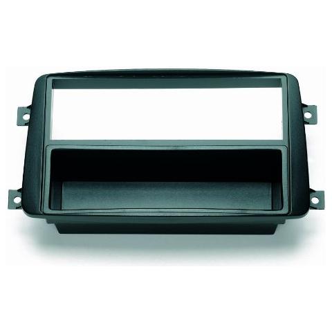 Adattatore autoradio 03258 Mascherina per autoradio ISO-Doppio ISO- Doppio DIN colore nero Mercedes - Foto 1