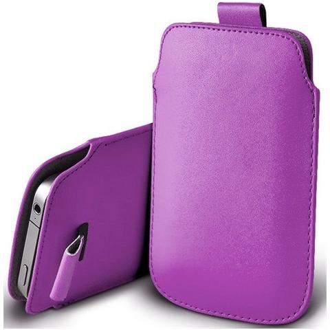 Case Custodia Protettiva Pull Tab In Similpelle - Lilla - Samsung Galaxy S5 - Foto 1