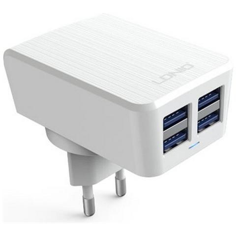 Alimentatore Da Casa 4 Prese Usb 4.2a Per Tablet Smartphone Ldnio - Foto 1
