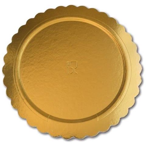 Confezione 3 Vassoi Carta Tondi Cm31 Gold Decori Da Tavola - Foto 2