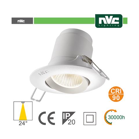 Faro Direzionabile Led Ip20 9w 4000k 700lm 24 Foro: 95mm - Foto 1