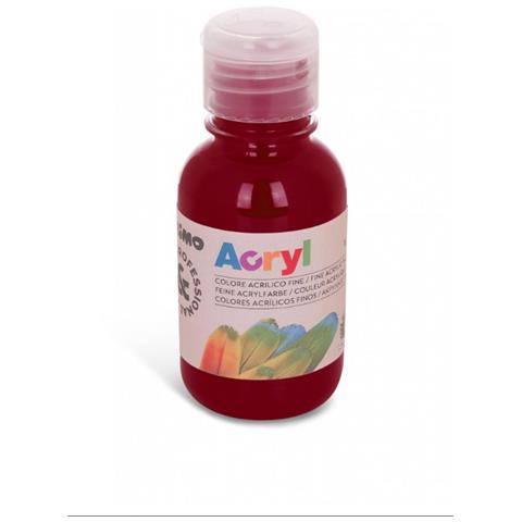 Primo - Colore Acrilico Bottiglia 125 Ml - Rosso Bordeaux - Foto 1