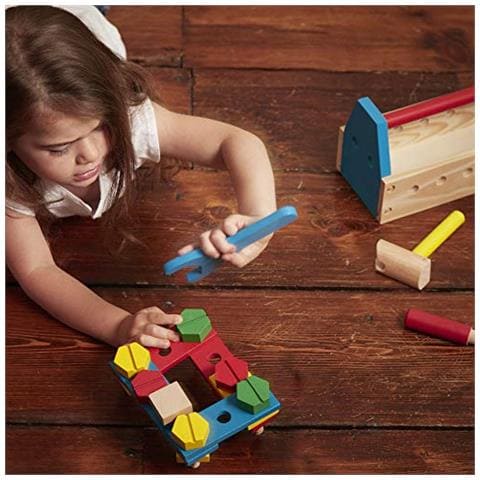 Melissa & Doug- Kit Di Attrezzi Portatile Costruzione Gioco In Legno, 10494 - Foto 2