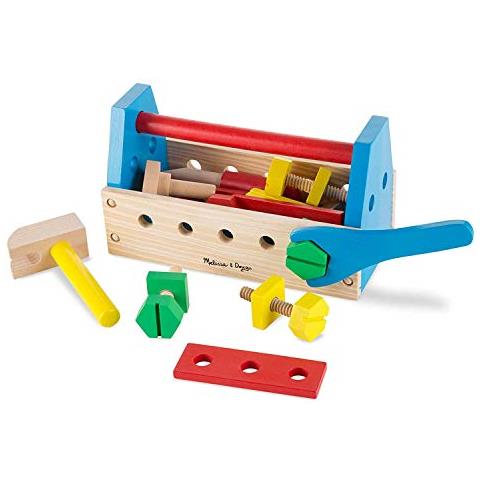Melissa & Doug- Kit Di Attrezzi Portatile Costruzione Gioco In Legno, 10494 - Foto 1