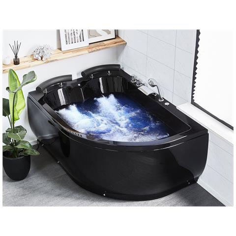 Vasca Idromassaggio Nera Angolare Destra Paradiso - Foto 13