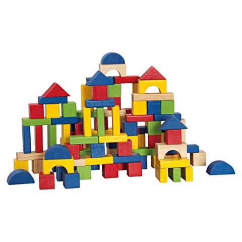 Blocchi Bambino In A Secchio Con A Tavolo Modulo Coperchio (100 Pezzi) - Foto 1