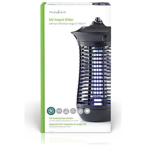 Lampada Repellente Per Insetti Uv 2g11 18 W Pl / Bl Copertura 150 Metri Quadrati, Nero - Foto 4