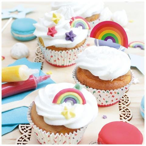 Topper Per Torta Led Arcobaleno - Foto 1