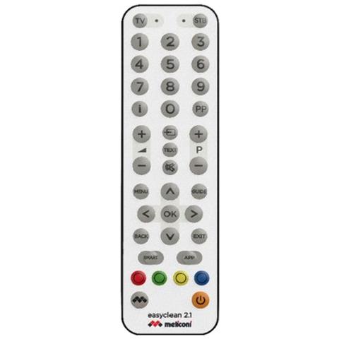 Telecomando Tv Meliconi 802110 Easyclean2.1 Bianco E Nero - Foto 1