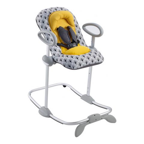 Up&Down III Bouncer Palm tree sedia a dondolo per bambino Grigio, Giallo - Foto 1