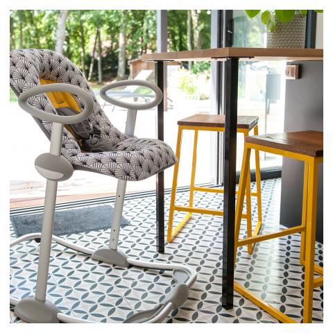 Up&Down III Bouncer Palm tree sedia a dondolo per bambino Grigio, Giallo - Foto 2