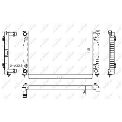 Radiatore Audi A4 00- 50539a - Foto 1