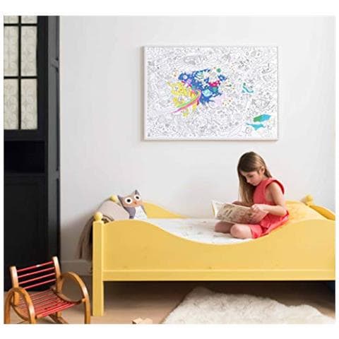 Poster Gigante Da Colorare, Cosmo, 40 X 28 Pollici, Divertimento Da Colorare Per Bambini, Adulti E Tutta La Famiglia - Foto 3