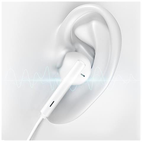 Auricolari Usb-c Con Pulsanti Di Controllo Lunghezza 1 Metro E 20, Bianco - Foto 5