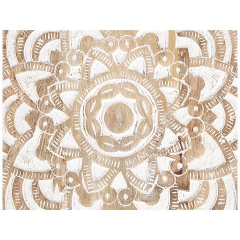 Set Di 2 Tavolini Sakita Legno Di Mango Marrone /bianco - Foto 8