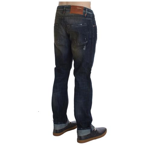 Jeans Dalla Vestibilitã Dritta Regolare In Cotone Lavato Blu - W34 - Foto 1