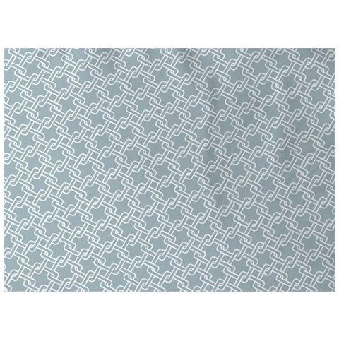 Completo Lenzuola Letto In 100% Cotone Made Italy Disegno Catena Matrimoniale Verde - Foto 2