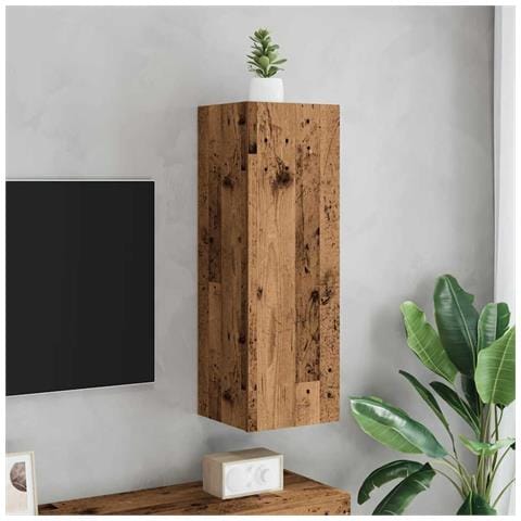 Mobile Tv Legno Antico 30,5x30x90 Cm In Legno Multistrato - Foto 3