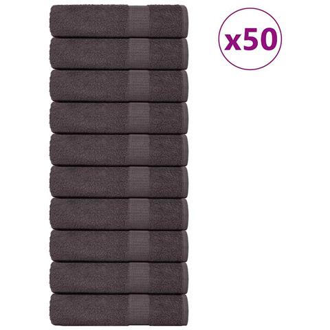 Asciugamani 50 Pz Antracite 50x100 Cm 360 G/m 100% Cotone - Foto 1