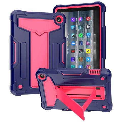 Custodia Elegante Per Samsung Galaxy Tab A8 10,5"" Con Supporto - Rosa E Blu - Foto 1