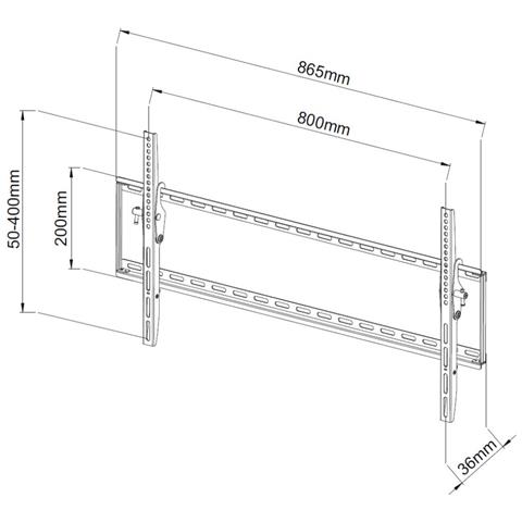 Staffa a Muro Fissa TV LED LCD 42-80" - Foto 6