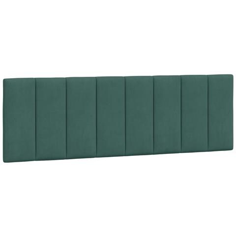 Cuscino Testiera Verde Scuro 160 cm in Velluto - Foto 1