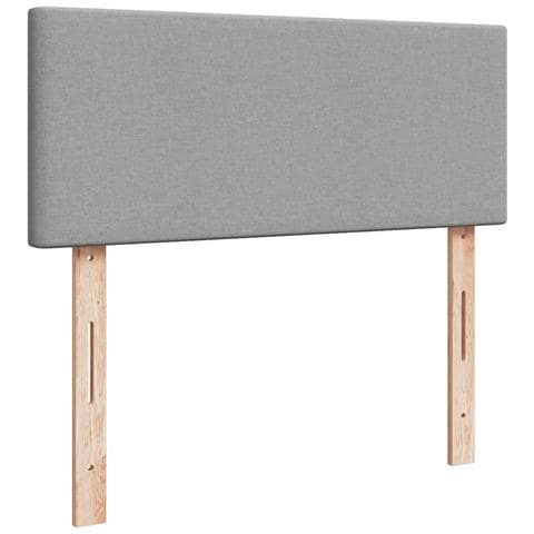 Pouf Letto con Materasso Grigio Chiaro 120x200 cm in Tessuto - Foto 9