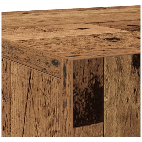 Mobile con 3 Ante in Legno Vecchio 90x34x80 cm in Legno Ingegnerizzato - Foto 9