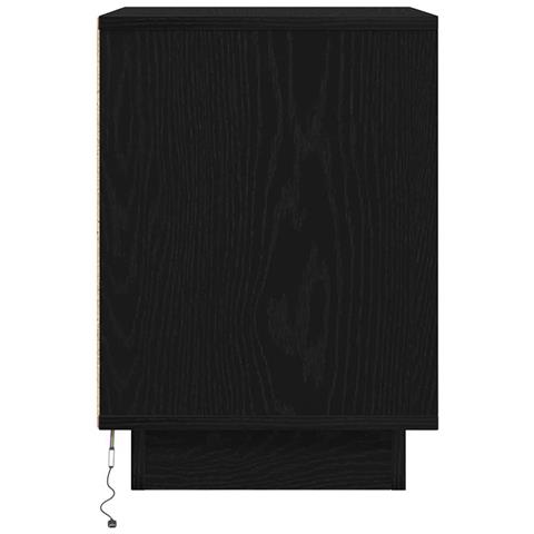 Comodini con Luci LED 2 pz Nero 38x34x50 cm - Foto 9