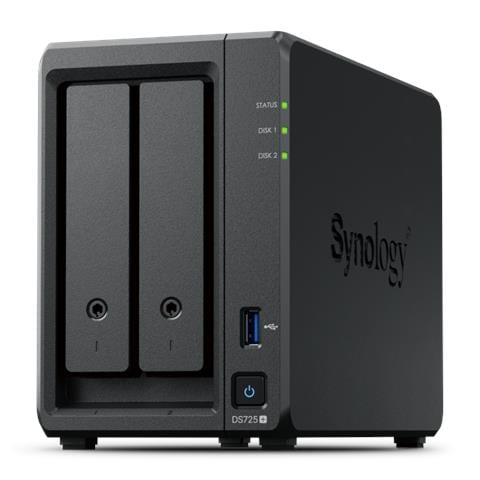 DiskStation DS725+ server NAS e di archiviazione Ryzen Embedded R1600 4 GB DDR4 0 TB Nero - Foto 1