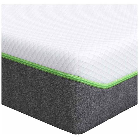 Materasso Bianco e Grigio 90 x 190 cm Molle Insacchettate - Foto 1