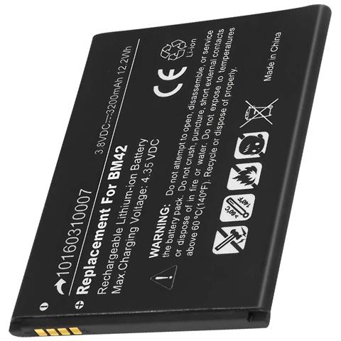 Batteria Di Ricambio Bm42 Per Redmi Note Li-ion 3,8v 3200mah 12,2 Wh - Foto 1