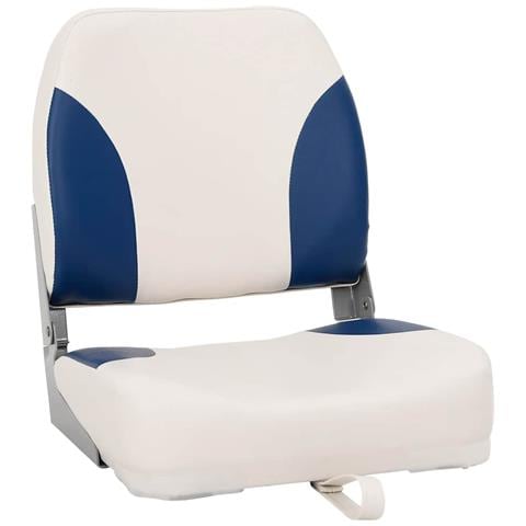 Set Sedile per Barca Pieghevole 2pz Blu e Bianco 41x36x48 cm - Foto 2