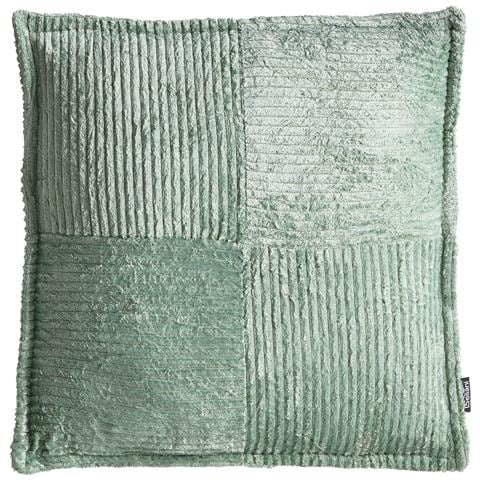Set Di 2 Cuscini Maranta Velluto A Coste 30 X 30 Cm 45 X 45 Cm Verde Tinta Unita - Foto 2