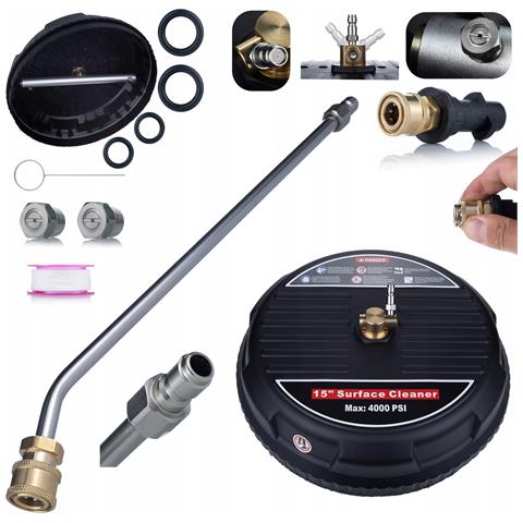 Set Di Accessori Per Idropulitrice Compatibile Con Kärcher K2-k7 - Spazzola Rotante T-racer 15"", Lancia 70cm 30°, Adattatore Bayonet 1/4"" - Foto 1