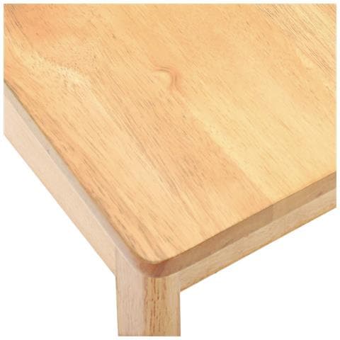 Sedia da pranzo 2 pcs Naturale Legno di gomma massiccio - Foto 9