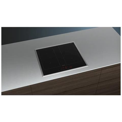 iQ500 ED645HQC1E piano cottura Nero, Acciaio inox Da incasso 60 cm Piano cottura a induzione 4 Fornello (i) - Foto 2