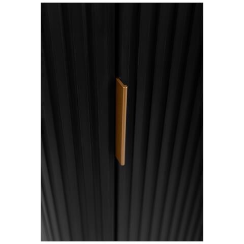 | Armadio alto 139 cm - nero - mobili da bagno, mobili da bagno, armadio alto da bagno, armadio nero da bagno, cassettiera da bagno - Foto 2