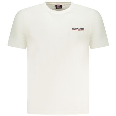 MAGLIETTA DA UOMO A MANICHE CORTE NORVEGIA 1963 BIANCA - Colore: Bianco, Taglia: 2XL - Foto 1