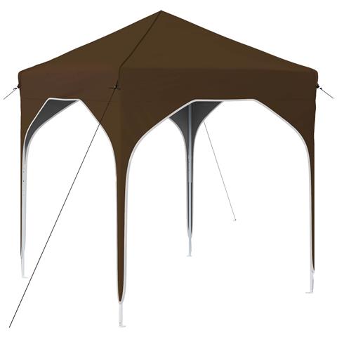 Tenda per feste a pop-up 194 x 194 x 245 cm Tortora - Foto 1