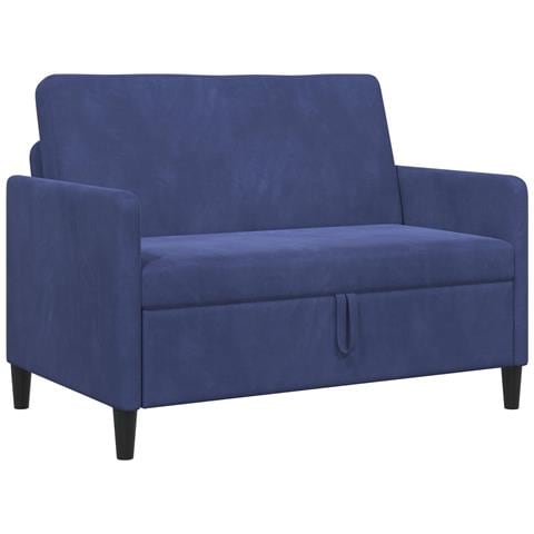 Divano con Storage Blu Polizia 122 x 78 x 87 cm Poliestere - Foto 1