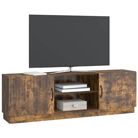 Mobile TV Rovere Fumo 150 x 31 x 47 cm Legno ingegnerizzato - Foto 2