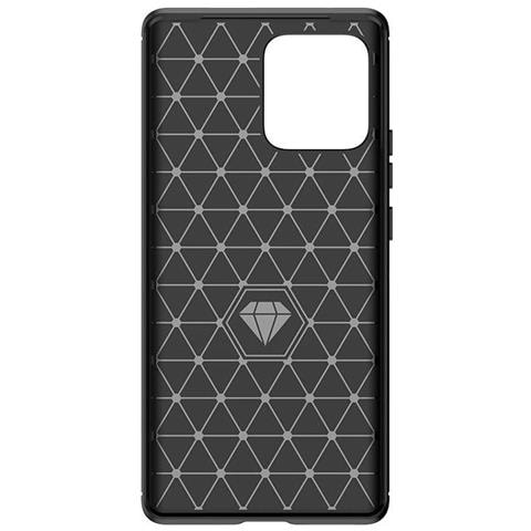 Custodia In Silicone Carbon Per Motorola Edge 40 Pro - Nera - Foto 2