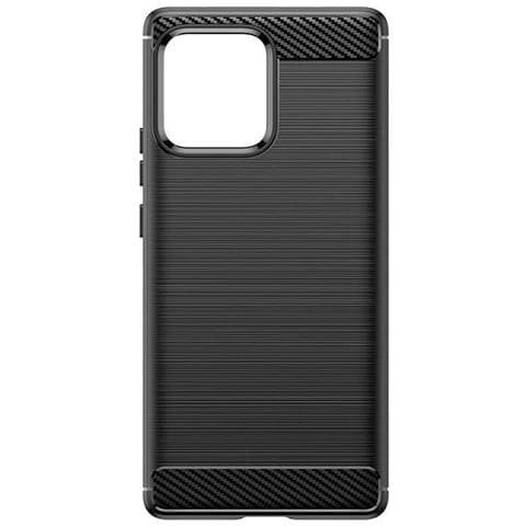 Custodia In Silicone Carbon Per Motorola Edge 40 Pro - Nera - Foto 5