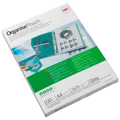 scatola 100 pouches 125mic 228x303mm lucido pre-forata - Foto 2