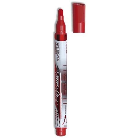 BIC Marcatore P.Tonda 1.5Mm Rosso Whiteboard Velleda 1701 Recycled Bic Cf 12 Pz 