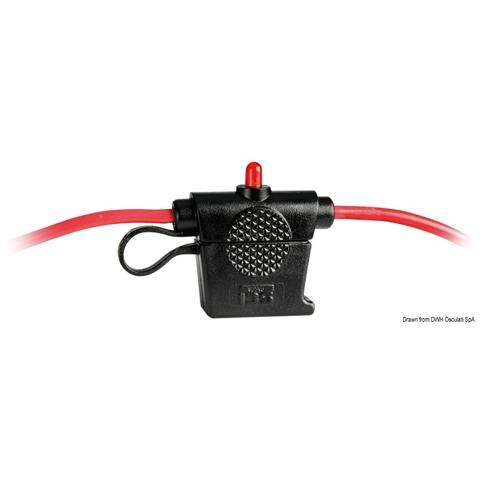 Portafusibili stagno con LED di allarme - Foto 1