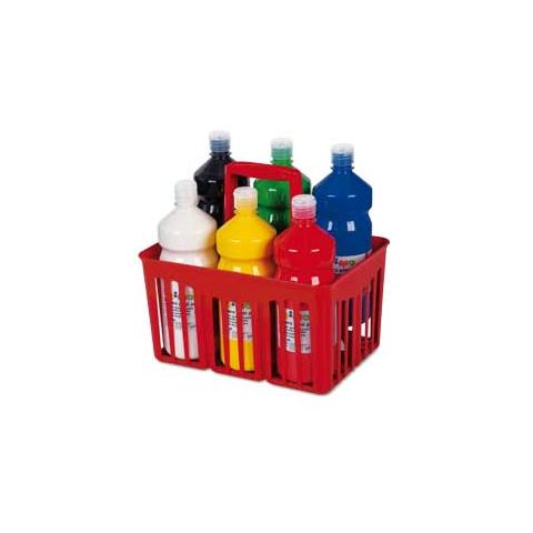 cesta con 6 tempera pronta 1 litro assortite cmp - Foto 1