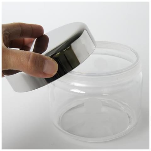 Akk35 Girotondo Barattolo Ermetico In Vetro Serigrafato Con Coperchio In Acciaio Lucido - Foto 2