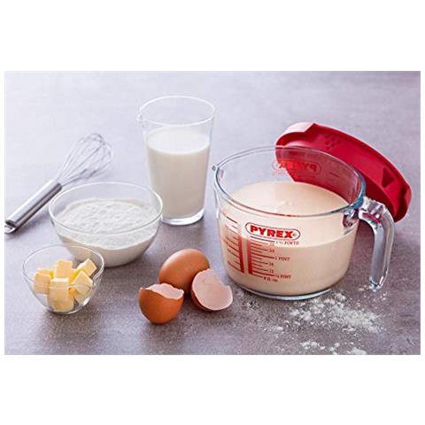 Pyrex 7082 Misura Graduato Lt1 Con Coperchio, Vetro, Trarente - Foto 2